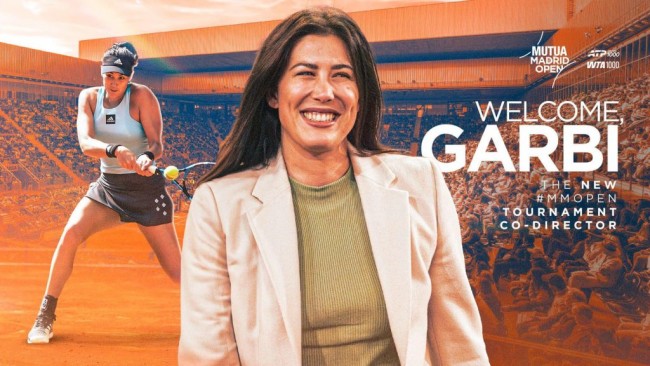 Tidligere verdensener Garbiñe Muguruza blir medregissør for Mutua Madrid Open sammen med Feliciano López