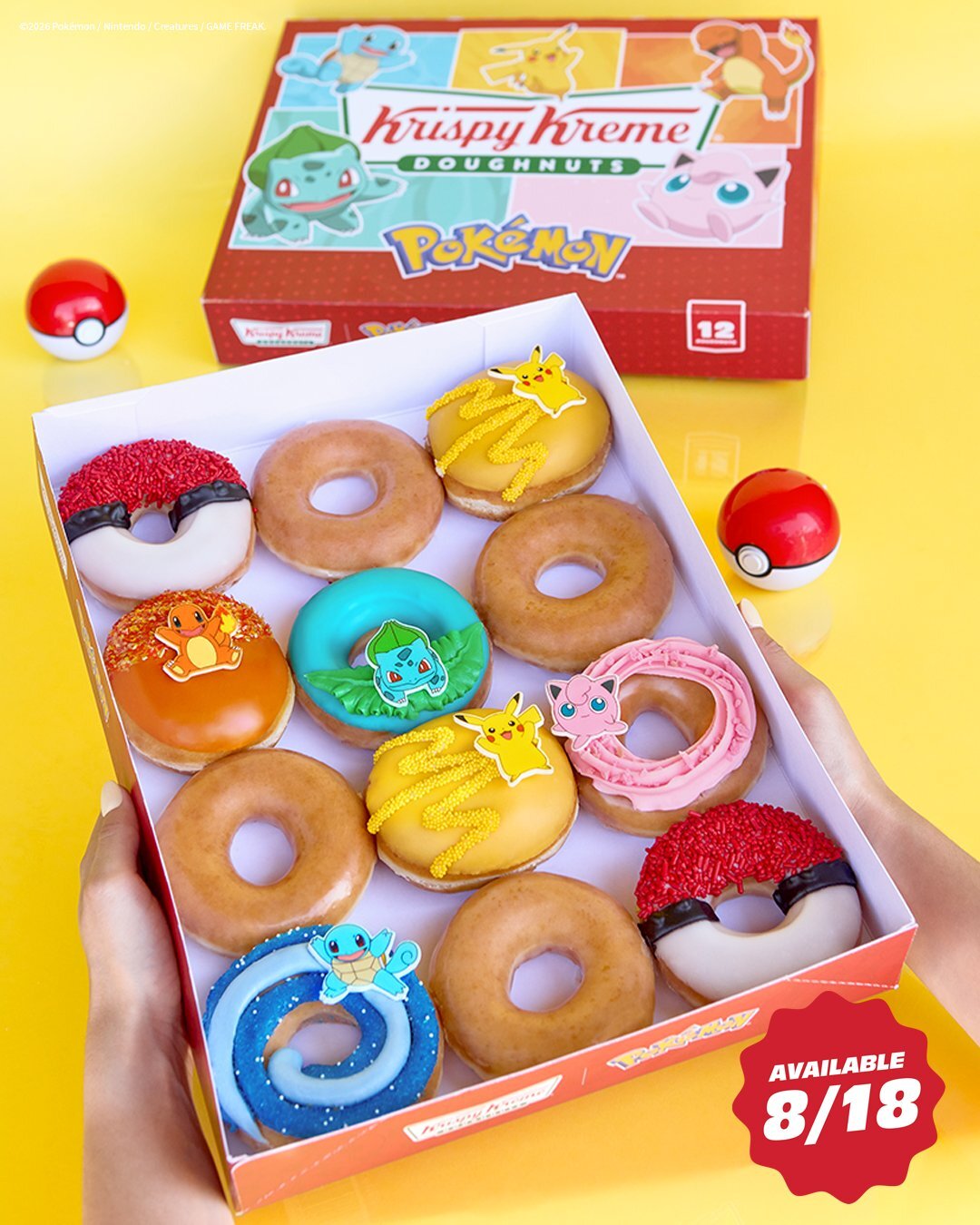 Pokémon og Krispy Kreme lanserer et donut-samarbeid