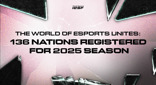 136 nasjoner har meldt seg på til International Esports Federations 2025-sesong