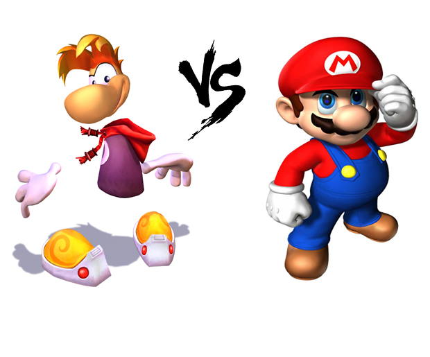 Duellen: Rayman vs. Mario