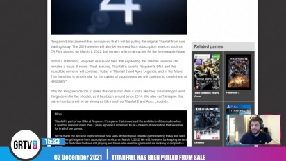 GRTV News - Respawn pulls the original Titanfall from sale