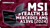 MSI Stealth 16 Mercedes-AMG Motorsport A13V (2024) - Utpakking