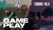 Resident Evil 4 Nyinnspilling vs Original Gameplay Sammenligning - Lake Monster Battle