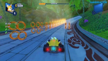 Team Sonic Racing - Lost Palace Ring Challenge Gameplay